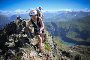 The spectacular and super-technical Grand Mont represented the SKY discipline for skyrunners from 25 countries across the world. ©Damiano Benedetto Photo