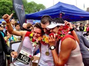 Η ομάδα της Salomon μετά τον τερματισμό!