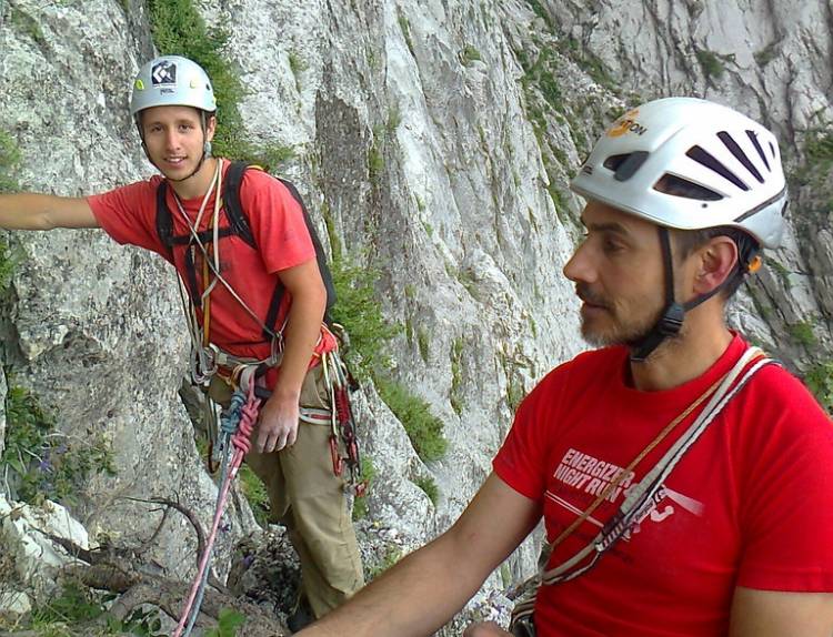 Με τον Γ. Γιαννάτο στο τελευταίο ρελέ της διαδρομής “Χλόη”.