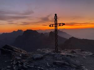 Το ξημέρωμα της τελευταίας ημέρας από την κορυφή του Dent des Morcles 2.969μ
